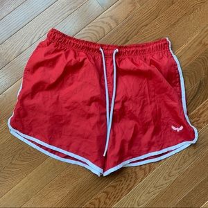 Vintage Red Swim Shorts